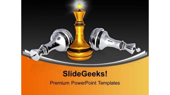 Chess Game Over Leadership PowerPoint Templates Ppt Background For Slides 1112