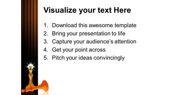 Chess King Dominating Other Business PowerPoint Templates And PowerPoint Themes 1112