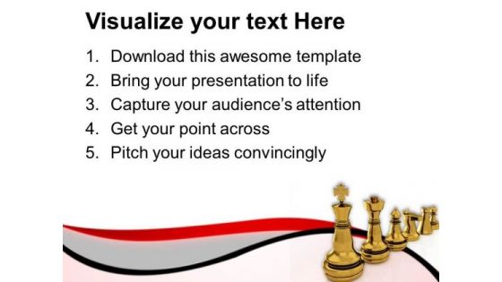 Chess Strategy For Team Players PowerPoint Templates Ppt Backgrounds For Slides 0813
