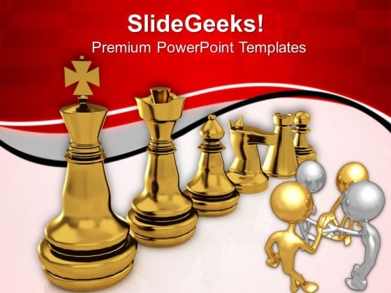 Chess Strategy For Team Players PowerPoint Templates Ppt Backgrounds For Slides 0813