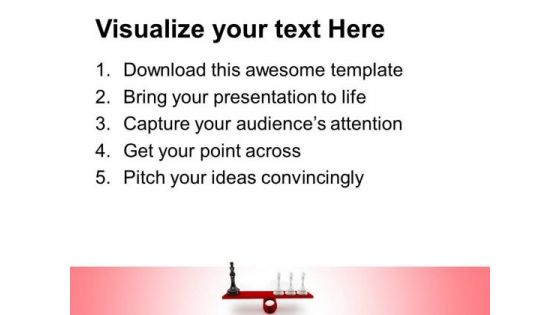 Chessmen On Scales Leadership PowerPoint Templates And PowerPoint Themes 0712