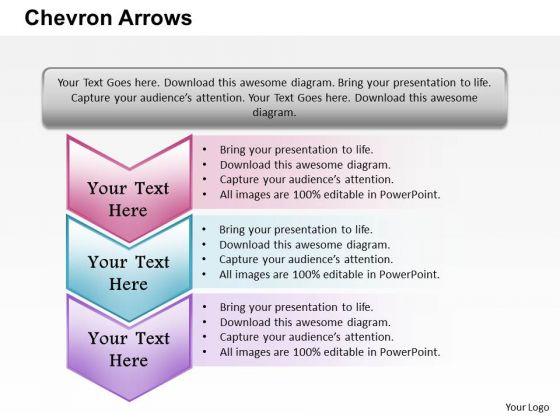 Chevron Arrows PowerPoint Presentation Template