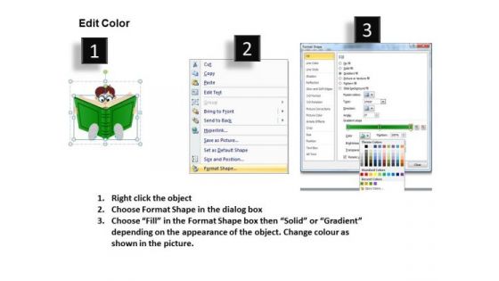 Child Reading Book School PowerPoint Ppt Templates