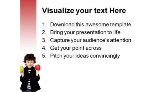 Child With Apple Food PowerPoint Themes And PowerPoint Slides 0511