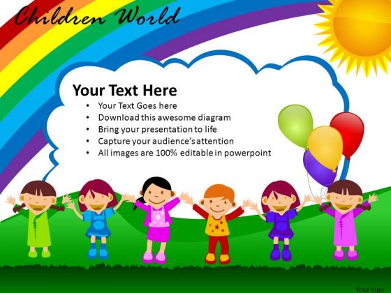 Children Playing PowerPoint Slides And Ppt Diagram Templates