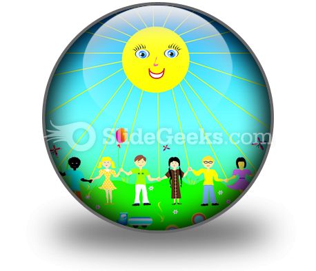 Children Poster PowerPoint Icon C