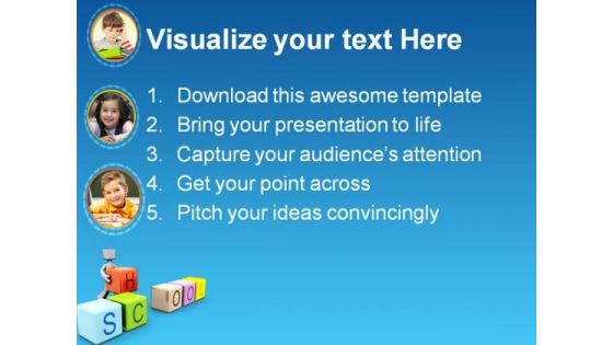 Children School Education PowerPoint Themes And PowerPoint Slides 0411