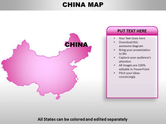China PowerPoint Maps