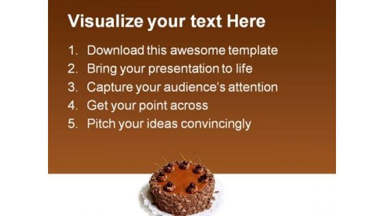 Chocolate Cake Health PowerPoint Templates And PowerPoint Backgrounds 0211