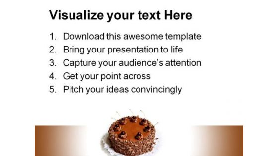 Chocolate Cake Health PowerPoint Themes And PowerPoint Slides 0211