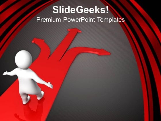 Choose Your Own Way Path Business Concept PowerPoint Templates Ppt Backgrounds For Slides 0313