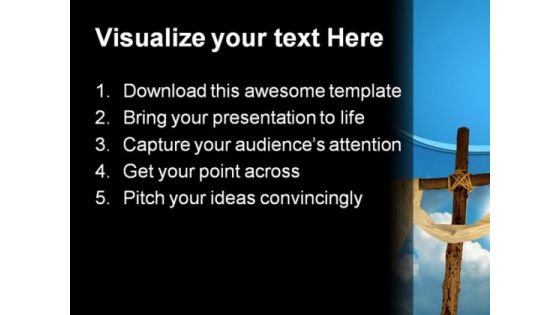Christ Religion PowerPoint Template 0610