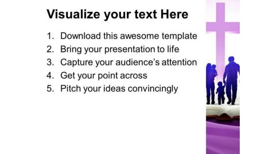 Christian Cross Family PowerPoint Templates And PowerPoint Themes 0812
