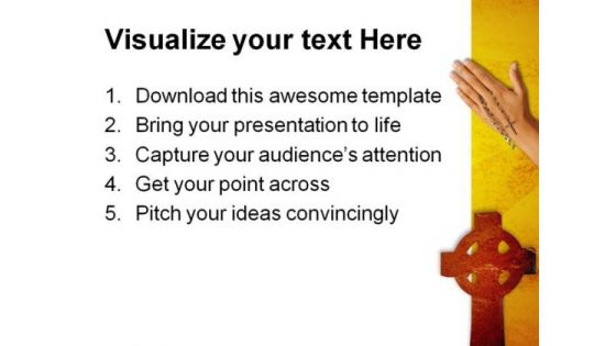 Christian Cross Religion PowerPoint Themes And PowerPoint Slides 0211