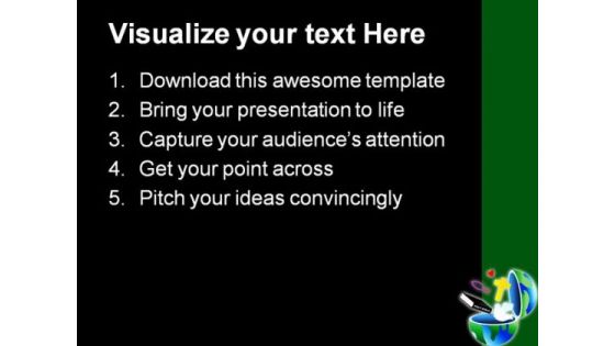 Christian Globe Religion PowerPoint Themes And PowerPoint Slides 0211