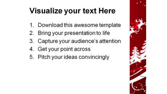 Christmas Abstract Beauty PowerPoint Template 1010