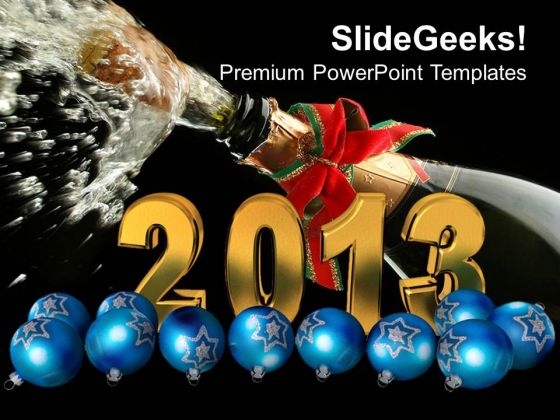 Christmas And New Year Celebration Festival PowerPoint Templates Ppt Backgrounds For Slides 1212