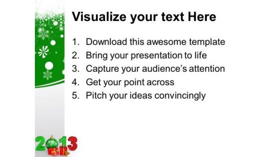 Christmas And New Year Elements Events PowerPoint Templates Ppt Backgrounds For Slides 1212