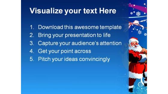 Christmas And Santa Holidays PowerPoint Template 1110
