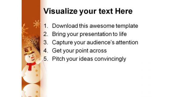 Christmas Background Beauty PowerPoint Template 1010