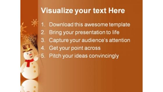 Christmas Background Beauty PowerPoint Template 1010