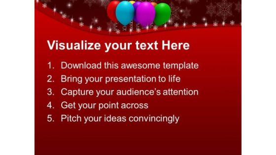 Christmas Balloons Events PowerPoint Templates Ppt Backgrounds For Slides 1112