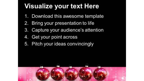 Christmas Balls Abstract Background PowerPoint Templates And PowerPoint Themes 1112