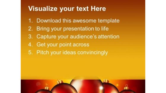 Christmas Balls Background PowerPoint Templates And PowerPoint Themes 0212