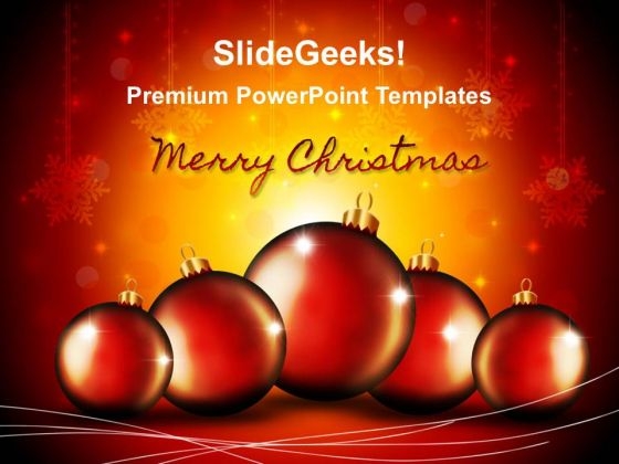 Christmas Balls Background PowerPoint Templates And PowerPoint Themes 0212