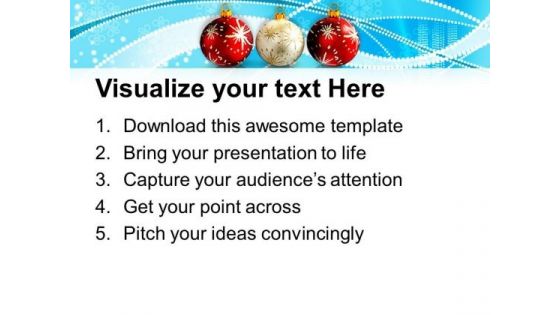 Christmas Balls Christmas PowerPoint Templates Ppt Backgrounds For Slides 1112