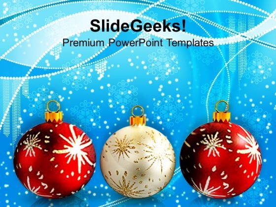 Christmas Balls Christmas PowerPoint Templates Ppt Backgrounds For Slides 1112