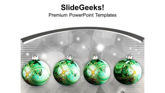 Christmas Balls Colorful Festival PowerPoint Templates Ppt Backgrounds For Slides 1212