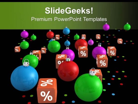Christmas Balls On Discount Sale Beautiful PowerPoint Templates Ppt Backgrounds For Slides 1212