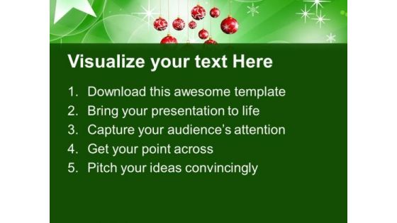 Christmas Balls Winter Holidays PowerPoint Templates Ppt Backgrounds For Slides 1112