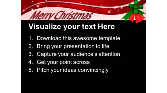 Christmas Bells Decoration Festival PowerPoint Templates Ppt Backgrounds For Slides 1212