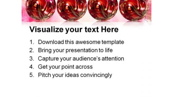 Christmas Card Festival PowerPoint Backgrounds And Templates 1210