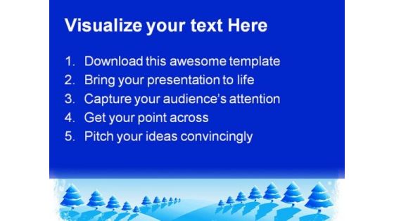 Christmas Card Holidays PowerPoint Template 1010