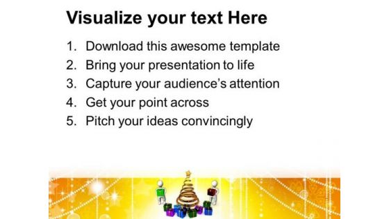Christmas Celebration With Presents Holidays PowerPoint Templates Ppt Backgrounds For Slides 1212
