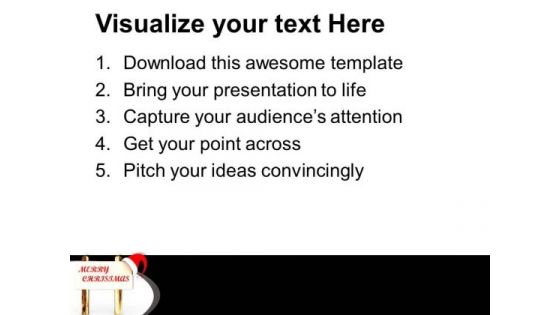 Christmas Celebration With Santa Clause PowerPoint Templates Ppt Backgrounds For Slides 0413