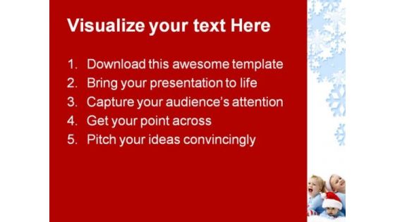 Christmas Children Holidays PowerPoint Template 1010