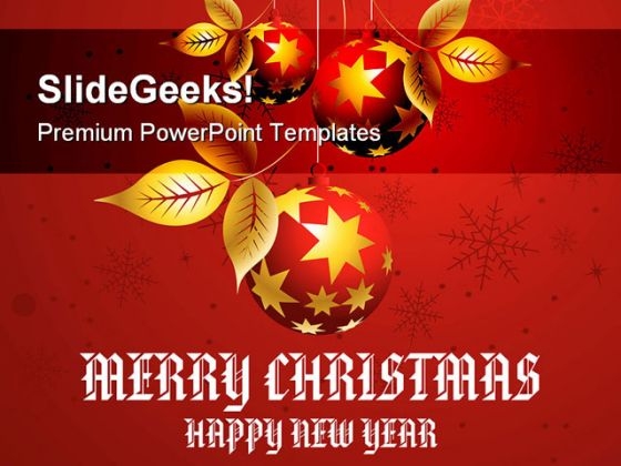 Christmas Concept Festival PowerPoint Templates And PowerPoint Backgrounds 0811