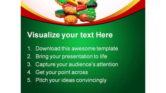 Christmas Cookies Festival PowerPoint Backgrounds And Templates 0111
