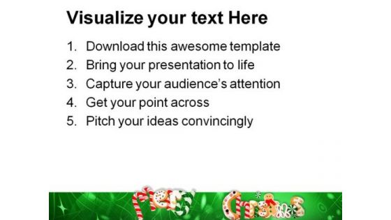 Christmas Cookies Festival PowerPoint Templates And PowerPoint Backgrounds 0711