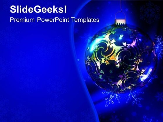 Christmas Decoration Bulbs PowerPoint Templates Ppt Backgrounds For Slides 0613