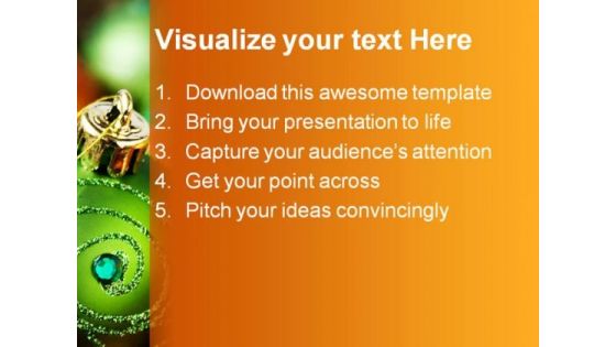 Christmas Decoration Festival PowerPoint Background And Template 1210