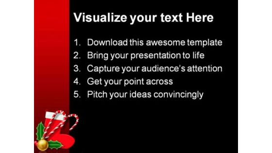 Christmas Decoration Festival PowerPoint Backgrounds And Templates 1210