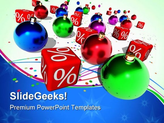 Christmas Discount Sales PowerPoint Templates And PowerPoint Backgrounds 0611