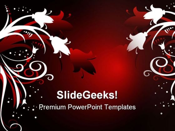 Christmas Floral Abstract PowerPoint Themes And PowerPoint Slides 0511