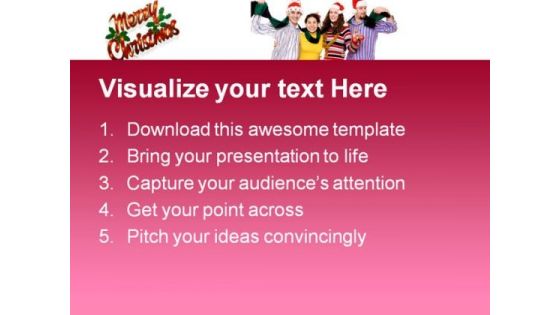 Christmas Fun Festival PowerPoint Templates And PowerPoint Backgrounds 0711