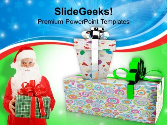 Christmas Gifts Celebration Holidays PowerPoint Templates Ppt Backgrounds For Slides 1112